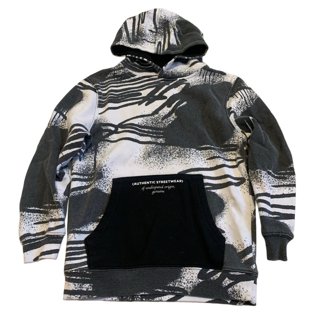 💜 URBAN-ID YOUTH Graffiti Print Hoodie Size S/P (7/8)